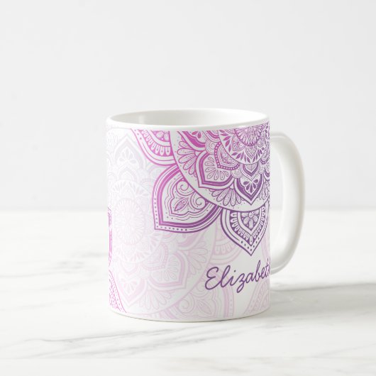 Everbloom Mandala 11 oz. Personalized Mug (Devant droit)