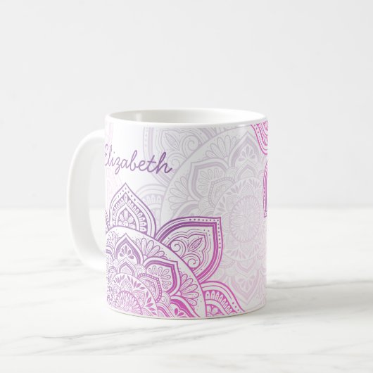 Everbloom Mandala 11 oz. Personalized Mug (Devant gauche)