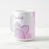 Everbloom Mandala 15 oz. Personalized Mug (Devant gauche)