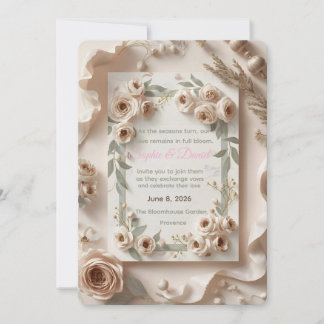EverBloom Wedding Invitation – A Year of Celebrati