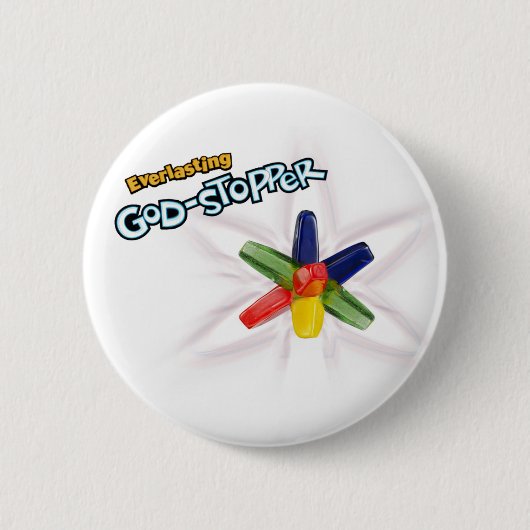 Everduurzame God-stopper Ronde Button 5,7 Cm (Voorkant)