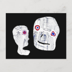 Everduurzame Halloween x Stone Zombie Aliens Briefkaart