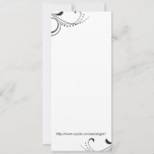 Everduurzame Love Custom Wedding Invitation Kaart (Achterkant)