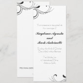Everduurzame Love Custom Wedding Invitation Kaart (Voorkant / Achterkant)