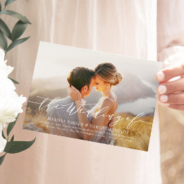 Everduurzame Love Photo Wedding Invitation EVL Bedankkaart