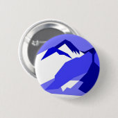 Everest - blauw ronde button 5,7 cm (Voorkant /achterkant)