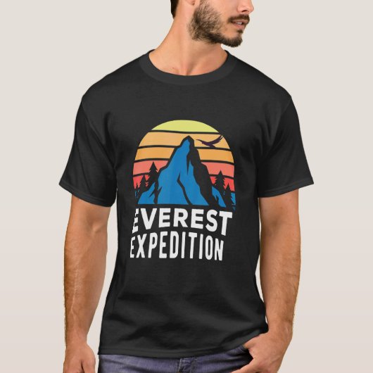 Everest Expeditions Mountain Exploration Adventure T-shirt (Voorkant)