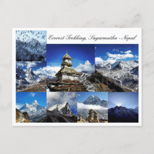 Everest Trekking, Sagarmatha Park, Himalaya Nepal Briefkaart