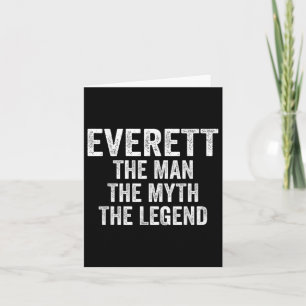 Everett Het Man De mythe Het legende Shirt Eerste  Kaart