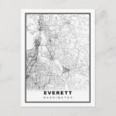 Everett Map Briefkaart (Voorkant)