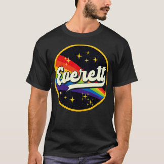 Everett regenboog in ruimte  stijl t-shirt