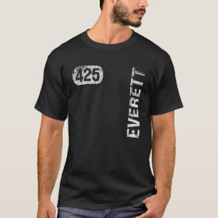 Everett Washington 425 Area Code  Retro T-shirt