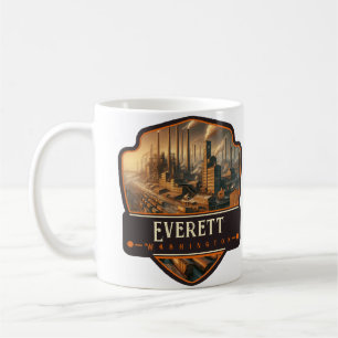 Everett, Washington Antiek Koffiemok