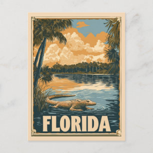 Everglades Alligator reizen Briefkaart
