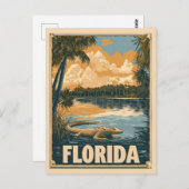  Everglades Alligator reizen Briefkaart (Voorkant / Achterkant)