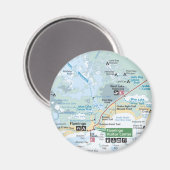 Everglades map magnet magneet (Voorkant / Achterkant)