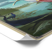 Everglades Nationaal Park Litho Kunstwerk Poster (Hoek)