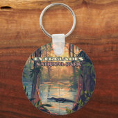 Everglades National Park Alligator Swamp Florida Sleutelhanger (Voorkant)