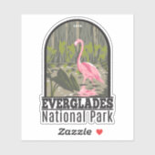 Everglades National Park Florida Flamingo  Sticker (Vel)