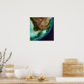 Everglades National Park Florida Keys Satellite Poster (Keuken)