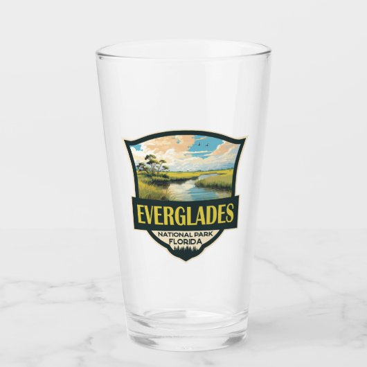 Everglades National Park Illustratie Reiskunst Glas (Voorkant)