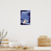 Everglades National Park Night Egret  Poster (Keuken)