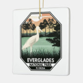Everglades National Park Sunset Egret  Keramisch Ornament (Links)