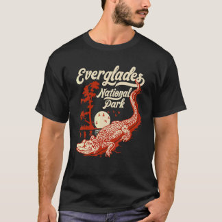 Everglades National Park Vintage Krokodil Alligato T-shirt