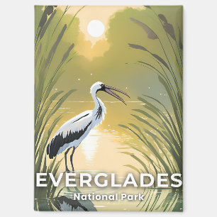Everglades National Park Waterverf Ooievaar Magneet