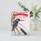Everglades vintage-poster. briefkaart (Staand voorkant)