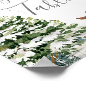 Evergreen Animal Winter Nederland Cadeaus Tafel Poster (Hoek)