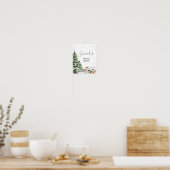 Evergreen Animal Winter Nederland Snacks Sign Poster (Keuken)