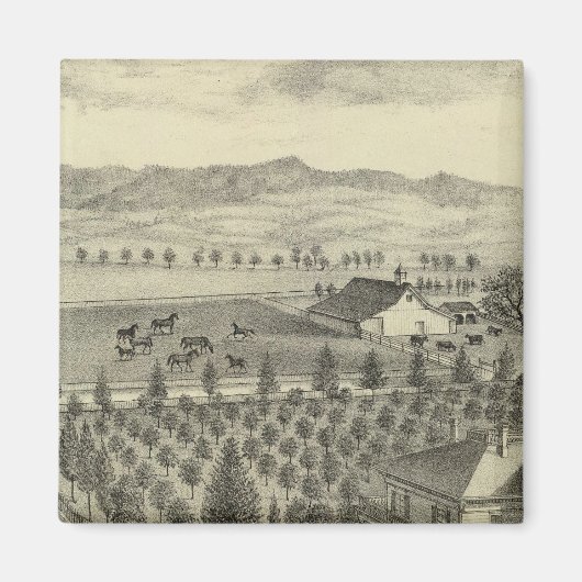 Evergreen Ave Boerderij Magneet (Voorkant)