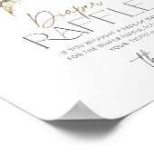 Evergreen Baby het is koud buiten luier raffle Pos Poster (Hoek)