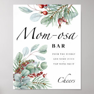 Evergreen baby is koud buiten mam-osa bar poster