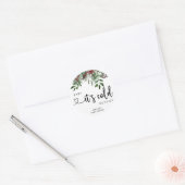 Evergreen Baby is koud buiten Ronde Sticker (Envelop)