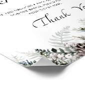 Evergreen baby shower diaper-rolbord poster (Hoek)