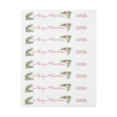 Evergreen-begroetingen - retouradreslabel (Vel)