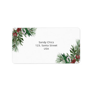 Evergreen branch etiket