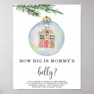 Evergreen branch - hoe groot is mama's buik spel poster