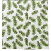 Evergreen Branch Pattern Douchegordijn (Voorkant)