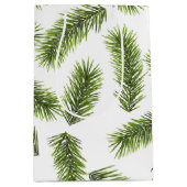 Evergreen Branch Pattern Medium Cadeauzakje (Voorkant)
