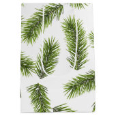 Evergreen Branch Pattern Medium Cadeauzakje (Achterkant)