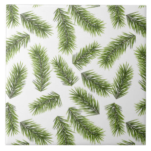 Evergreen Branch Pattern Tegeltje