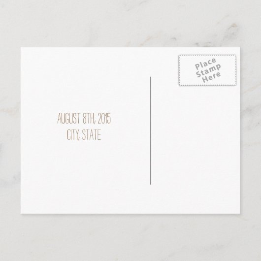 Evergreen Branches Rustic Save The Date Aankondigingskaart (Achterkant)