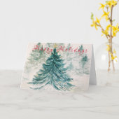 Evergreen Bright Holiday Kaart (Gele Bloem)