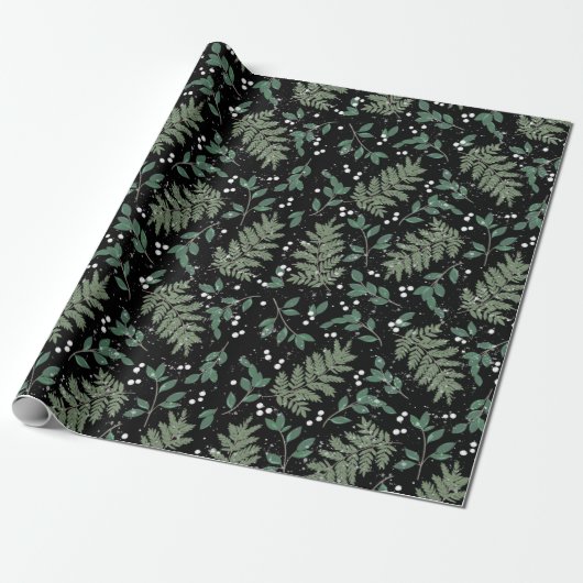 Evergreen Cheer Cadeaupapier (Uitgerold)