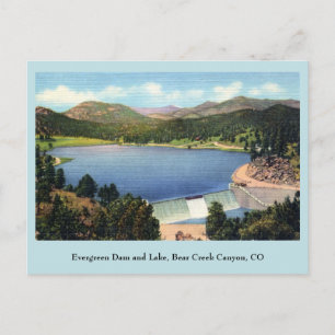 Evergreen Dam en Lake, Beer Creek Canyon Briefkaart