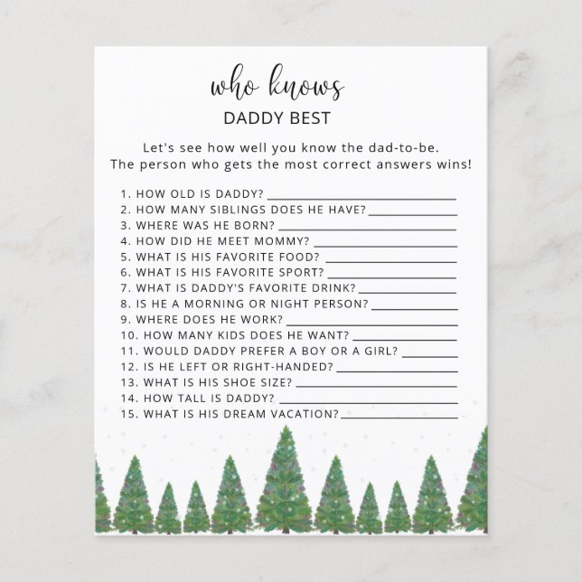 Evergreen die het beste pappa-spel kent (Voorkant)