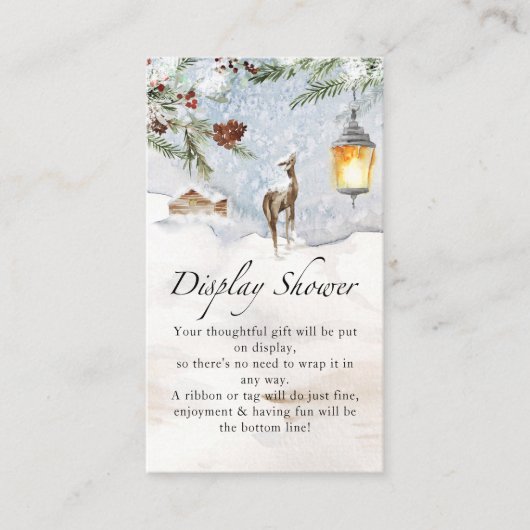 Evergreen display schouwer informatiekaartje (Voorkant)